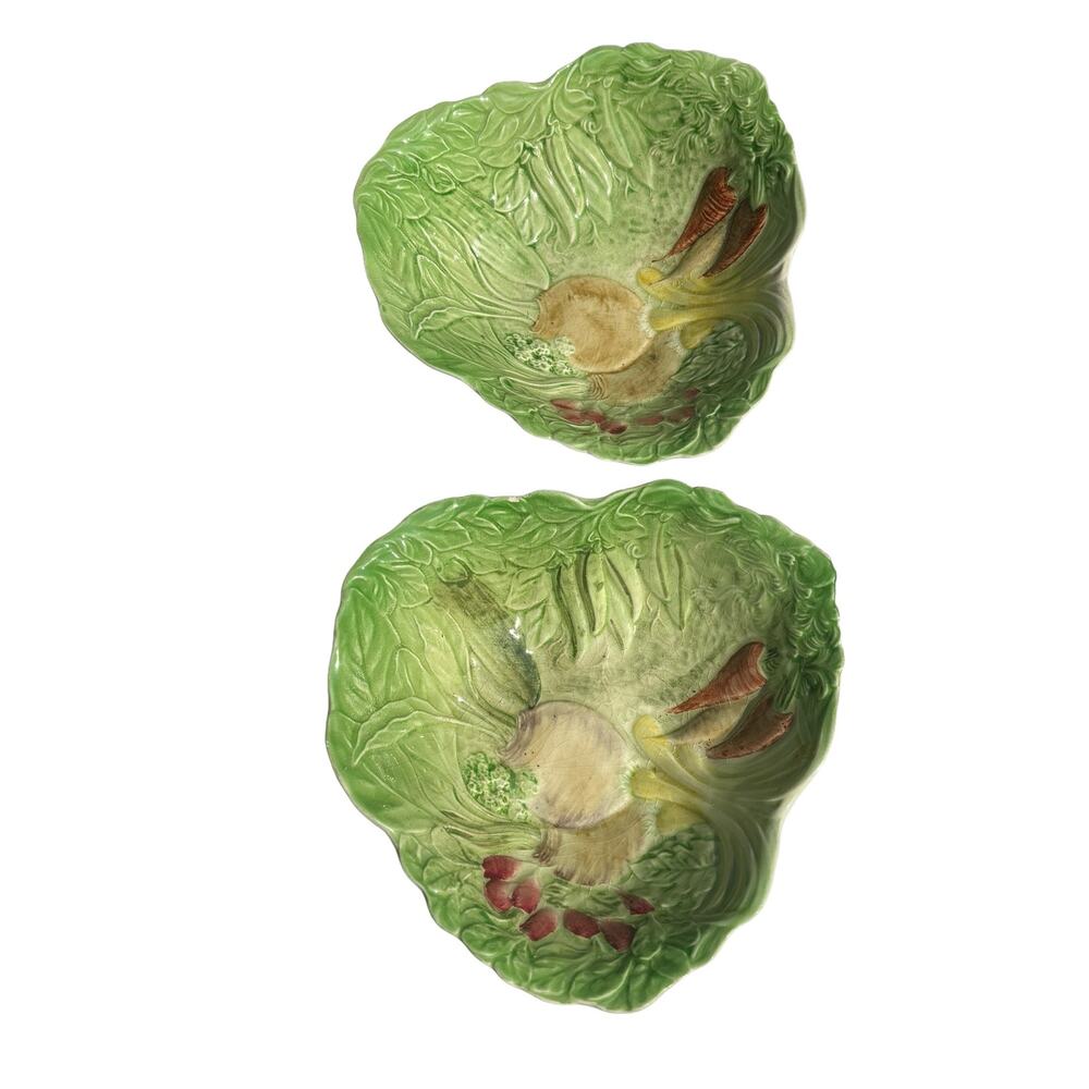 Royal Winton Grimwades Bowls Set of 2 Vintage Crazing Vegetable Theme Farmhouse